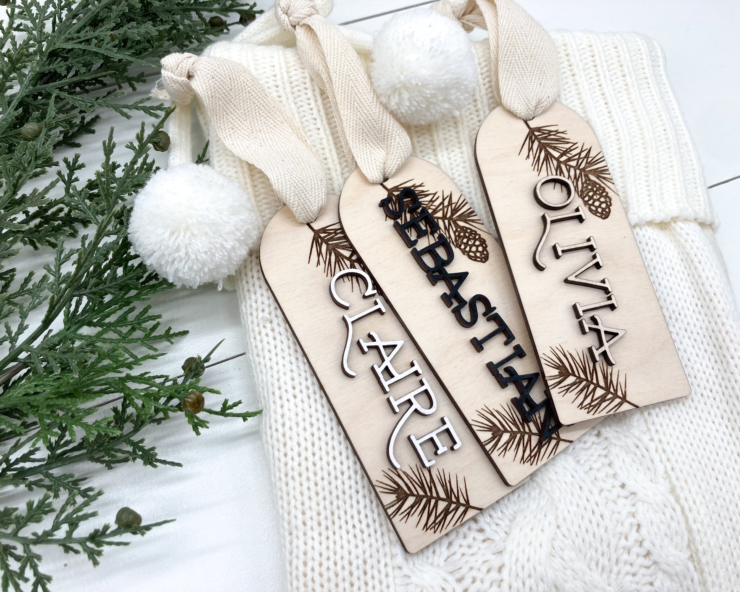 Stocking Name Tags – Sea Pine Designs