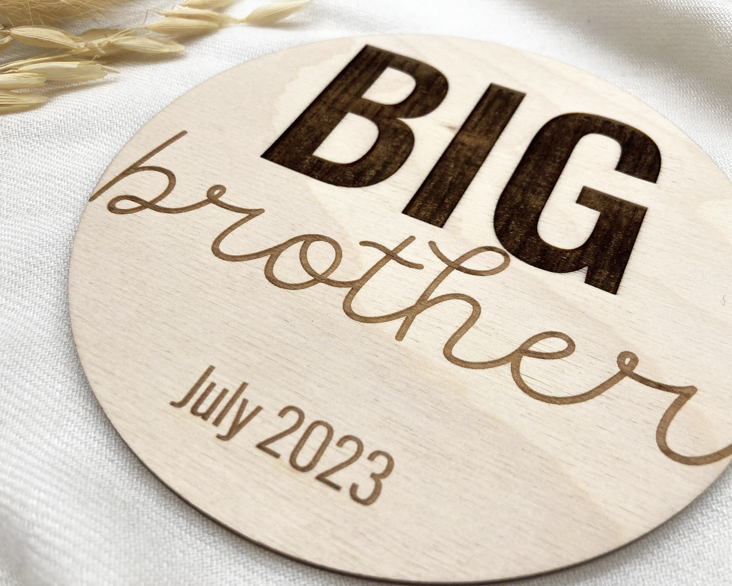 Big Brother/Big Sister Announcement Sign