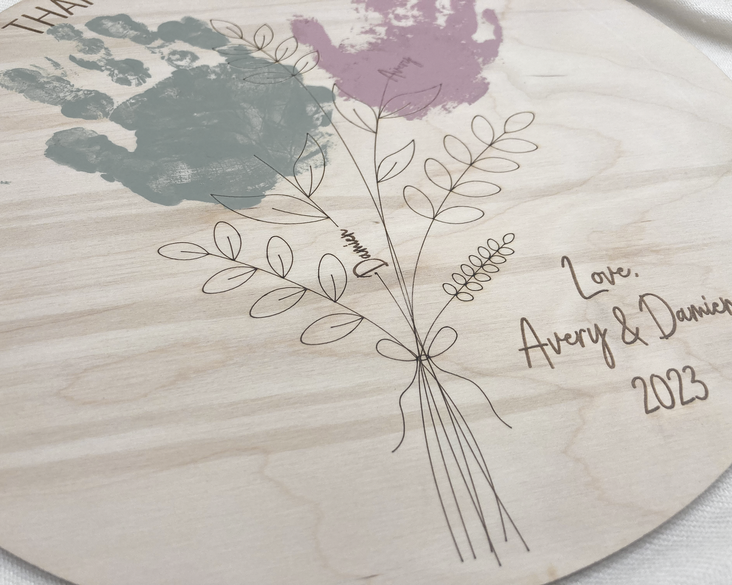 DIY Mother's Day Handprint Floral Sign