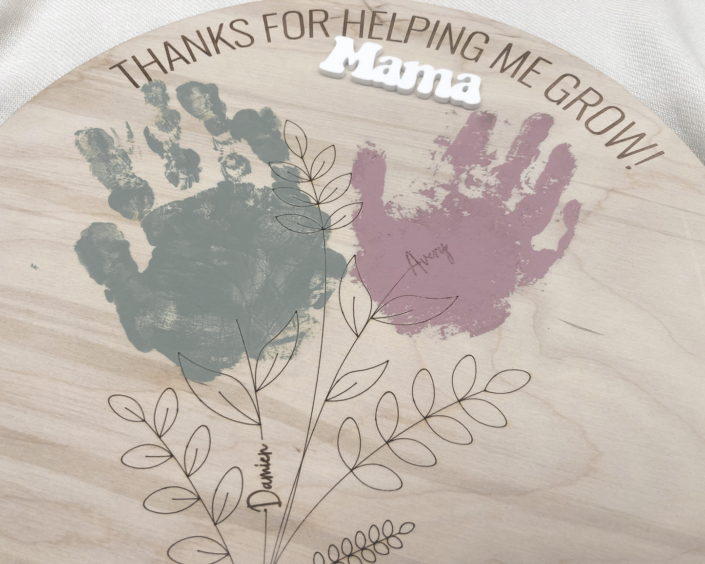 DIY Mother's Day Handprint Floral Sign