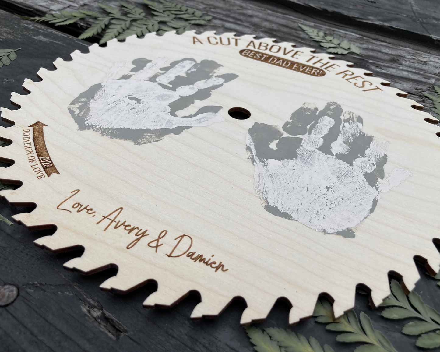 DIY A Cut Above the Rest Father's Day Handprint Sign