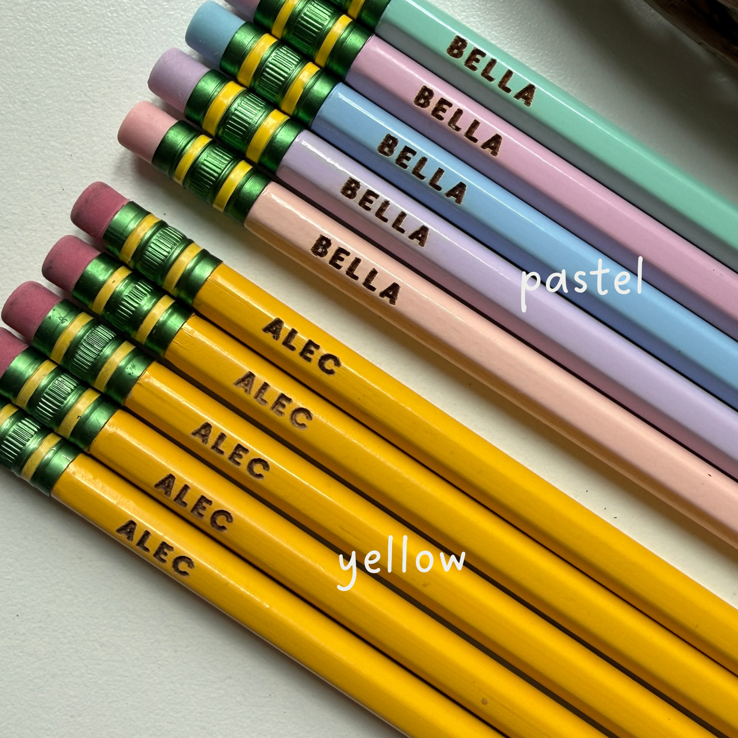 Personalized Engraved #2 Ticonderoga Pencils
