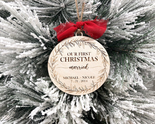 Our First Christmas Married Ornament