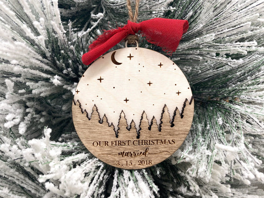 Our First Christmas Married Ornament