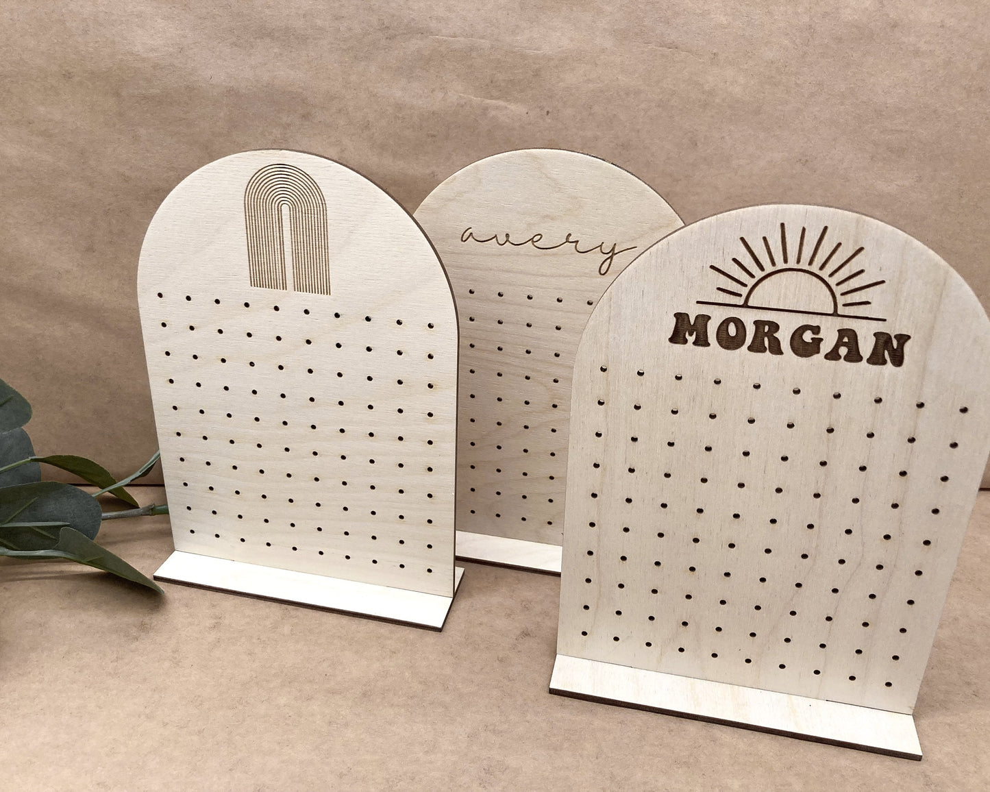 Personalized Earring Holder