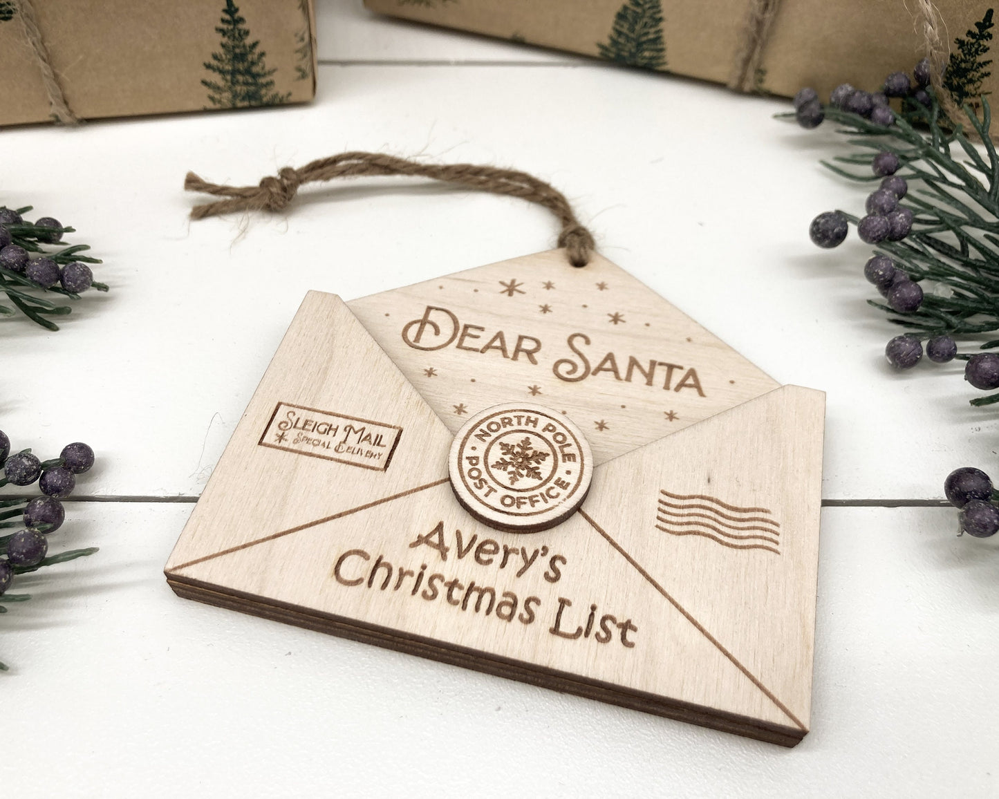 Personalized Letter to Santa Ornament