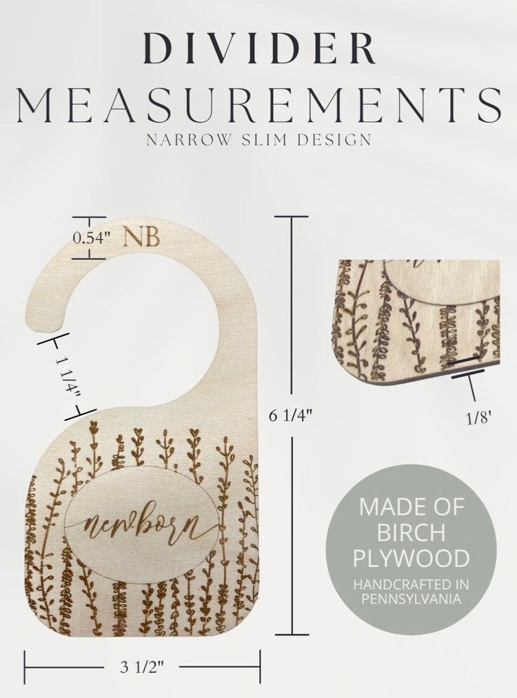 Baby Minimal Nursery Closet Dividers