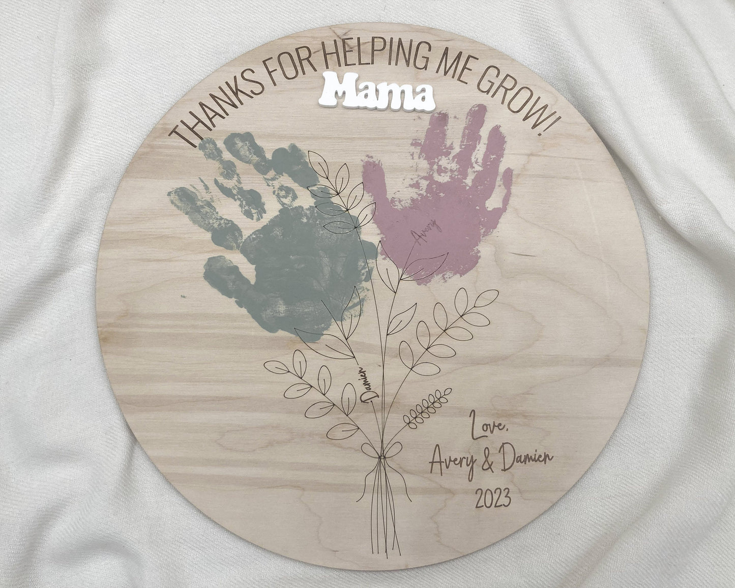 DIY Mother's Day Handprint Sign Craft