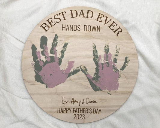 DIY Father's Day Handprint Sign
