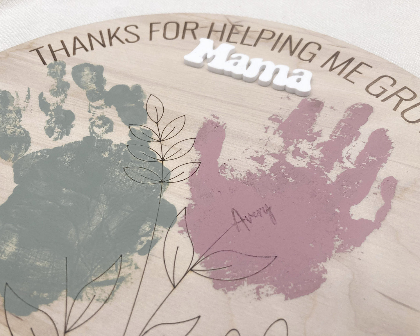 DIY Mother's Day Handprint Sign Craft