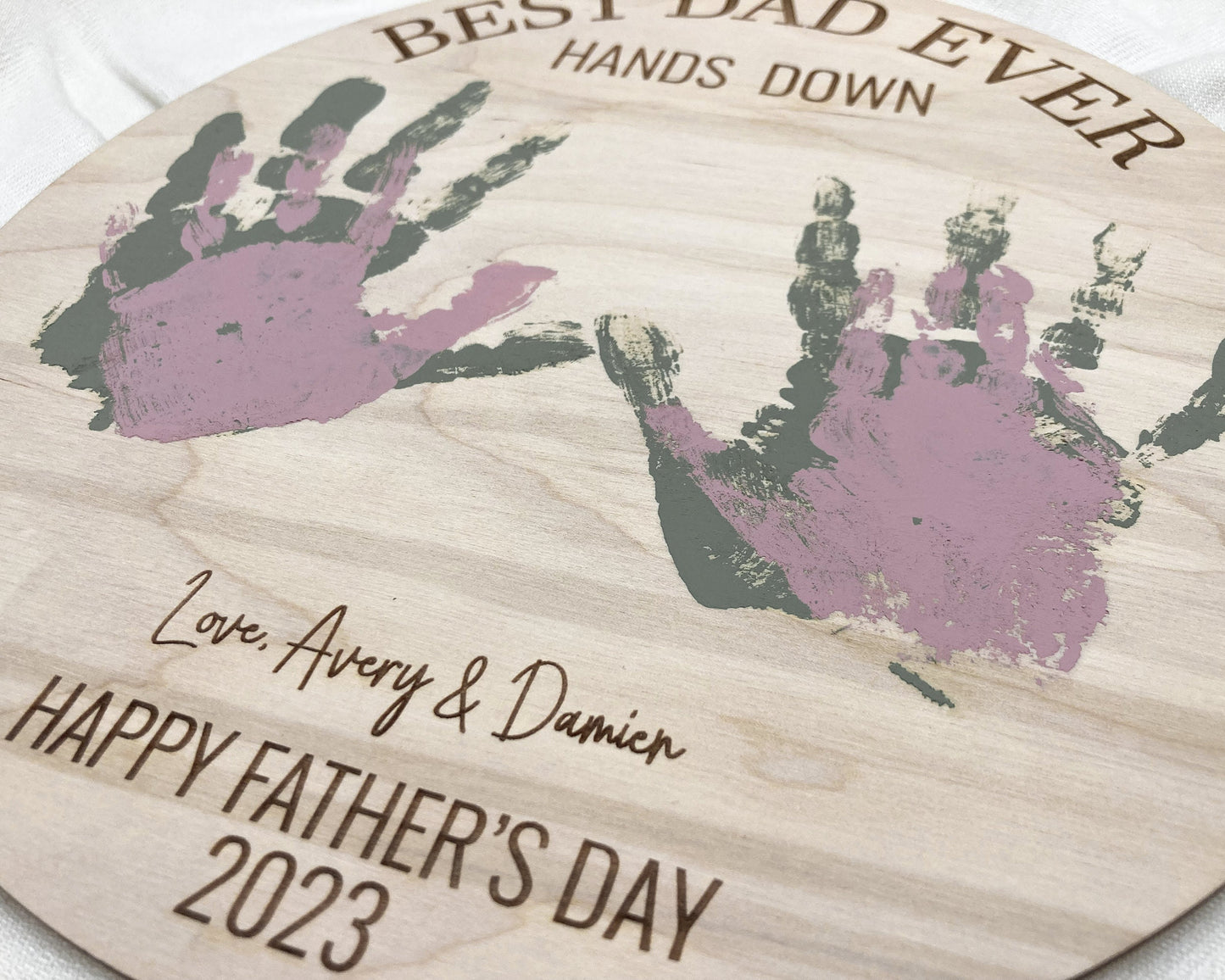 DIY Father's Day Handprint Sign