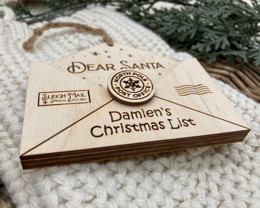 Personalized Letter to Santa Ornament