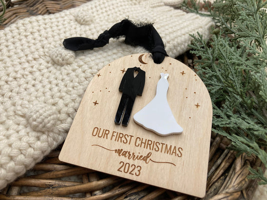 Our First Christmas Married Ornament