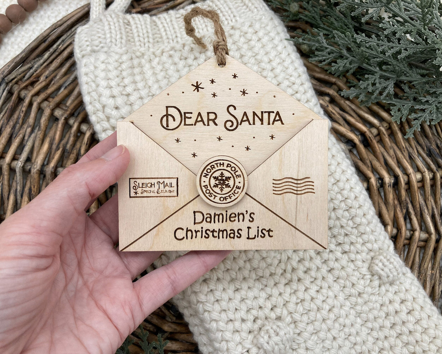Personalized Letter to Santa Ornament