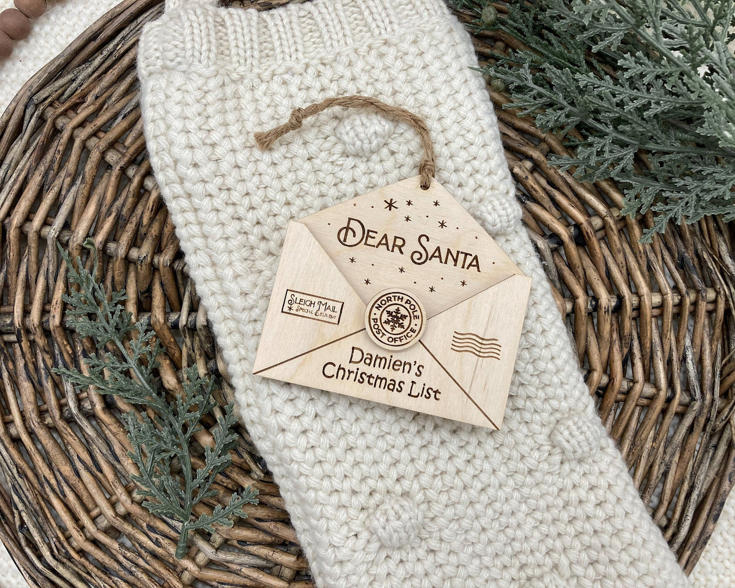 Personalized Letter to Santa Ornament