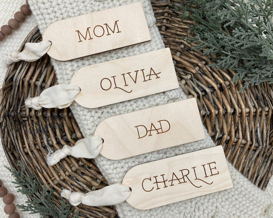 Personalized Christmas Stocking Name Tag