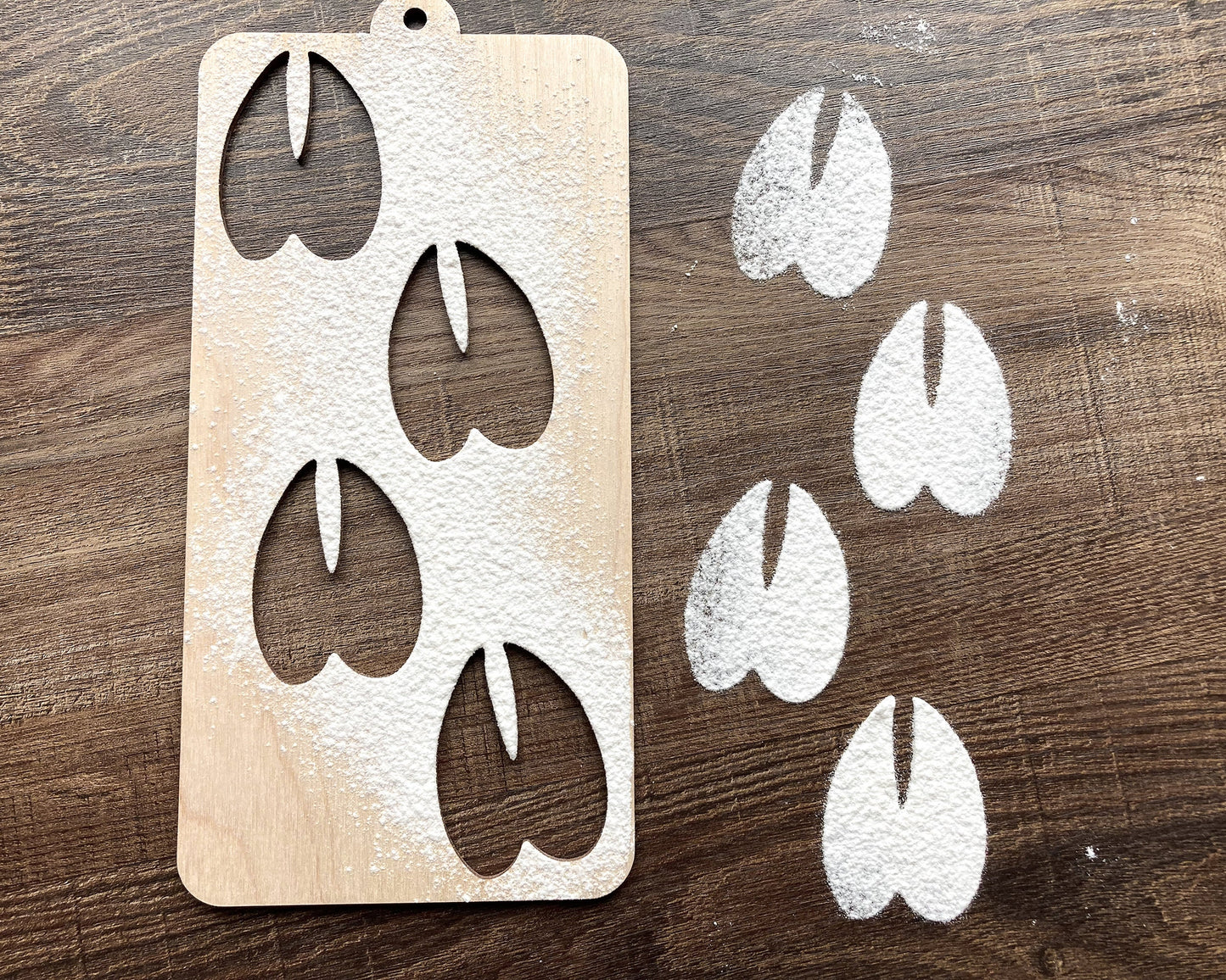 Santa Footprint Stencil