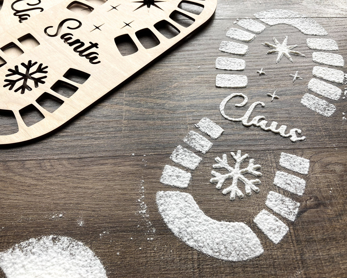 Santa Footprint Stencil