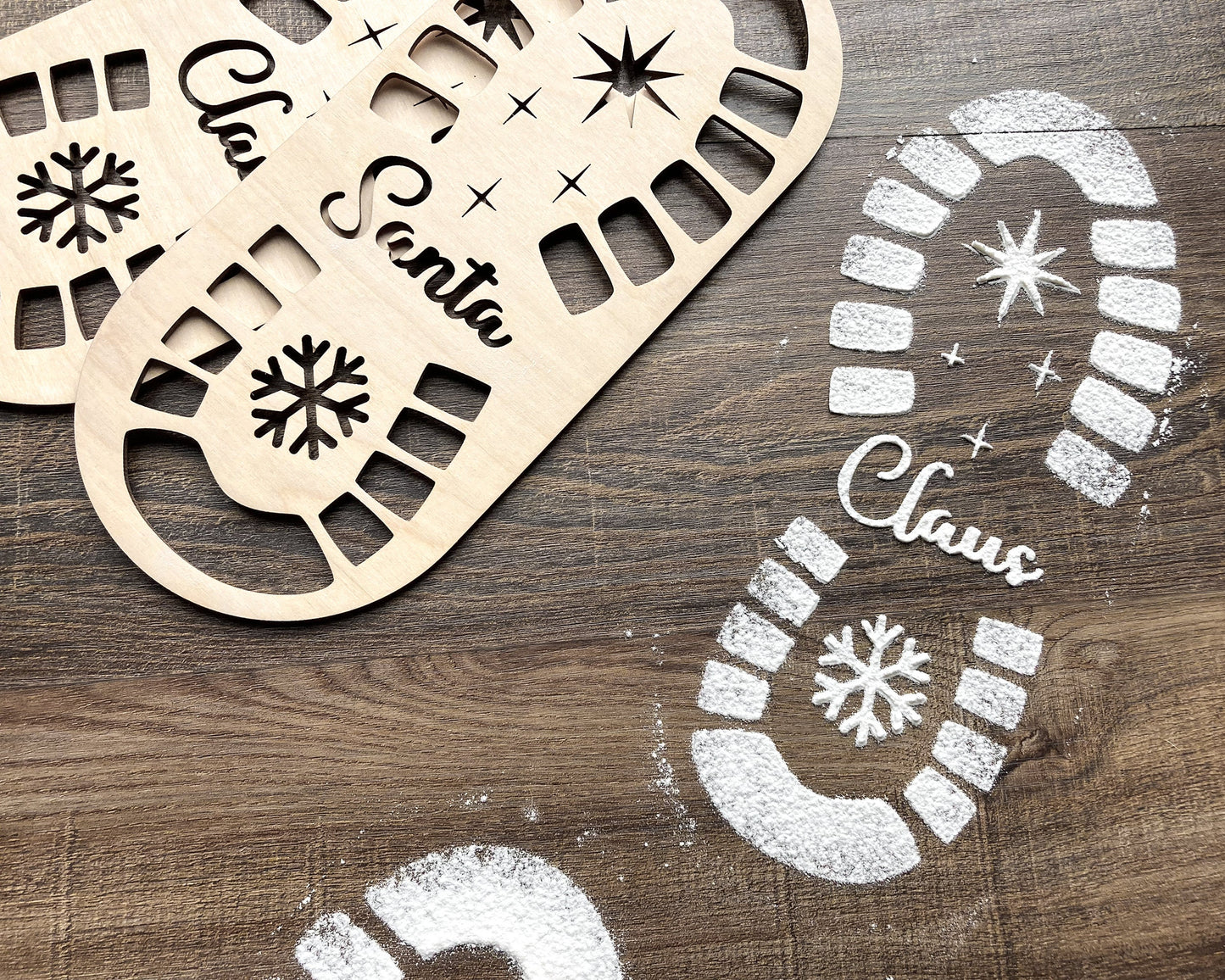 Santa Footprint Stencil