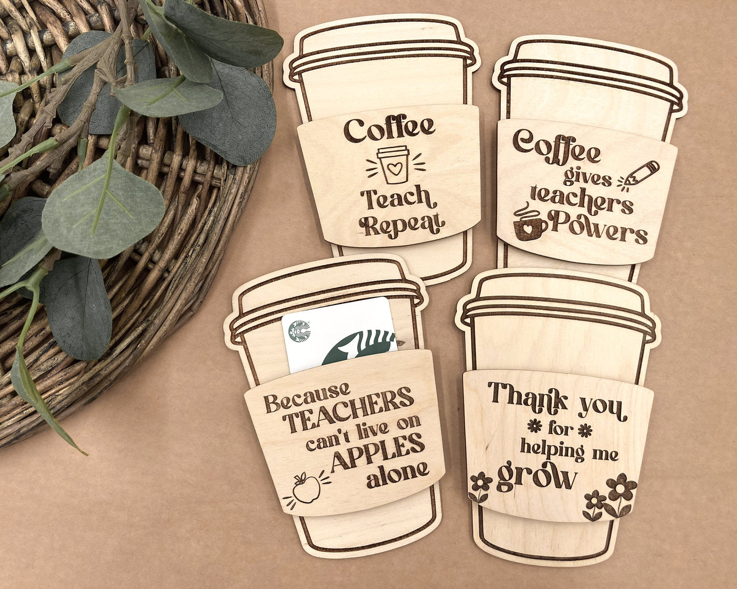 Teacher Appreciation Gift Card Holder