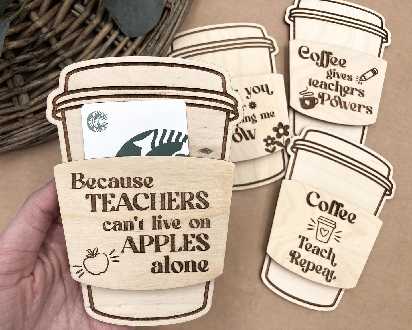 Teacher Appreciation Gift Card Holder