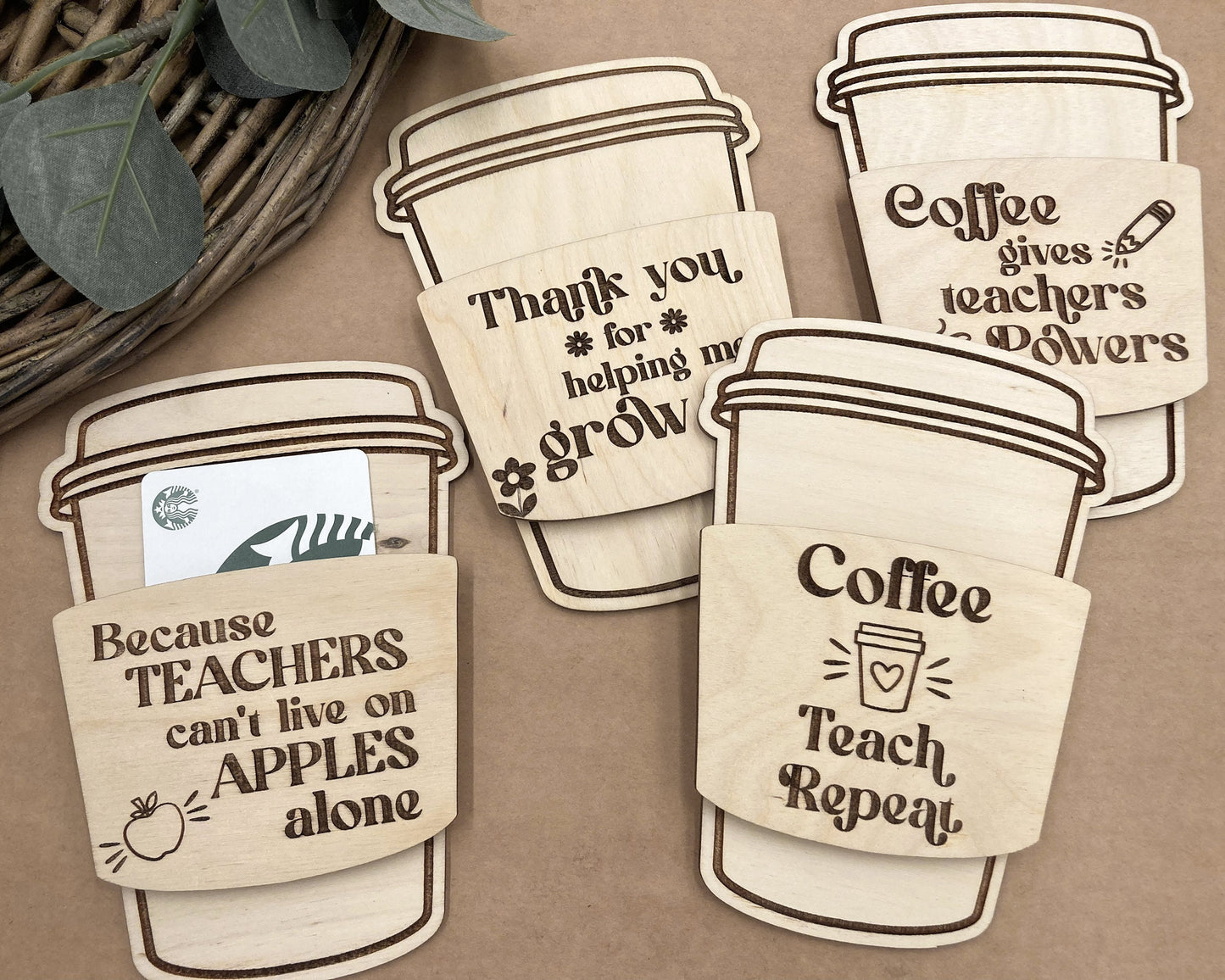 Teacher Appreciation Gift Card Holder