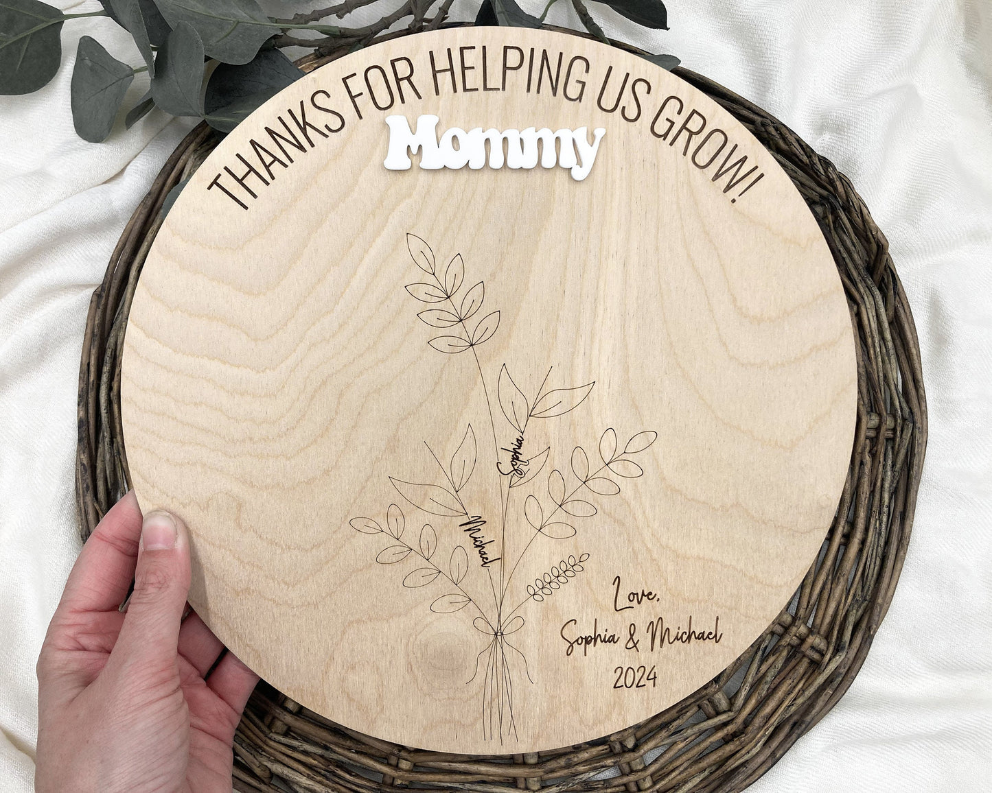 DIY Mother's Day Handprint Sign Craft