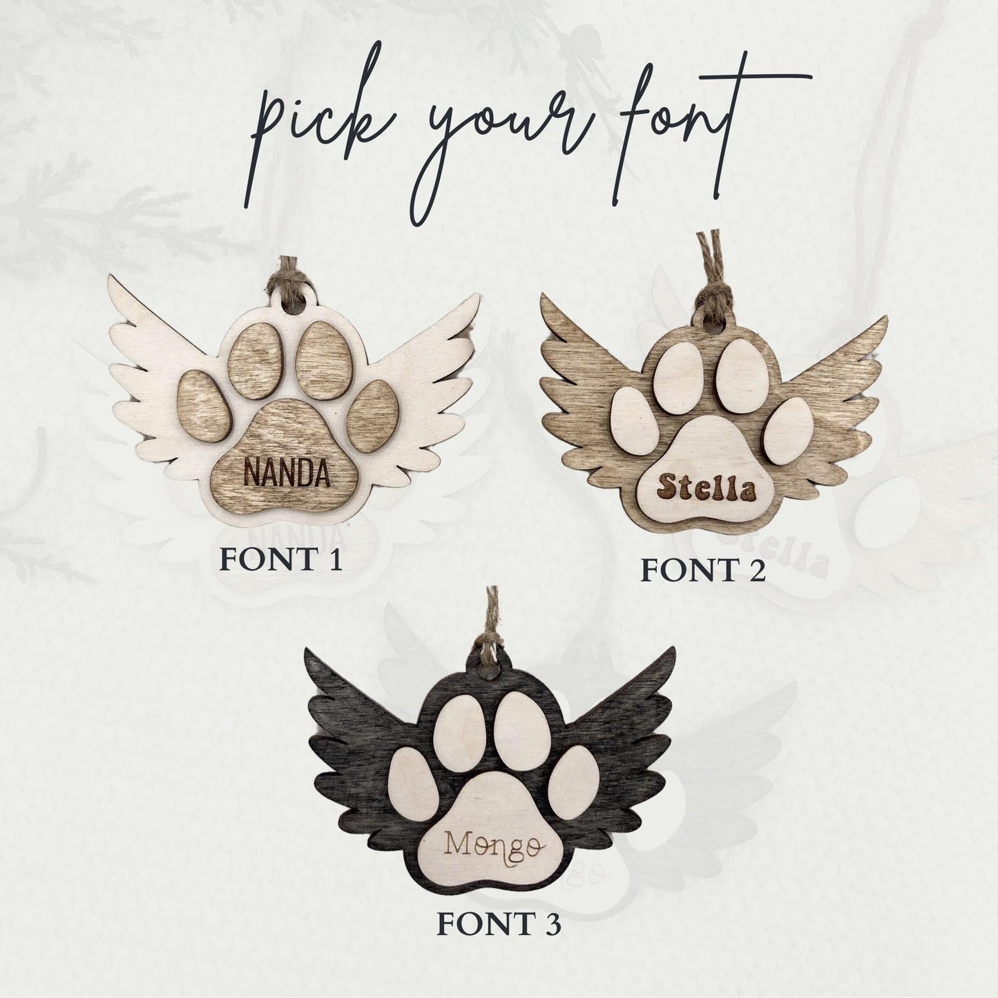 Personalized Pet Memorial Christmas Ornament