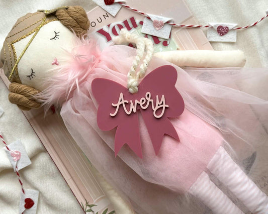 Valentines Day Bow Gift Tag