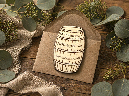 Barrel Wedding Save the Date