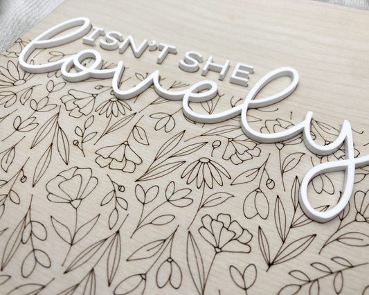 Isn't She Lovely Pennant Girl Room Decor