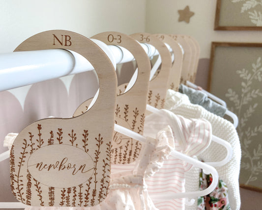 Floral Baby Closet Dividers