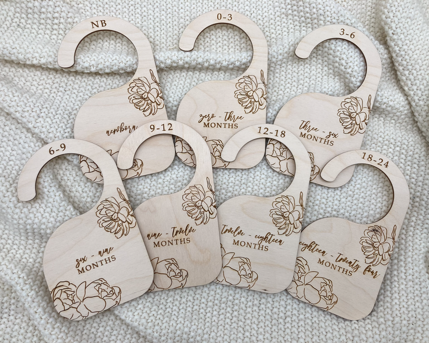 Peony Floral Baby Closet Dividers