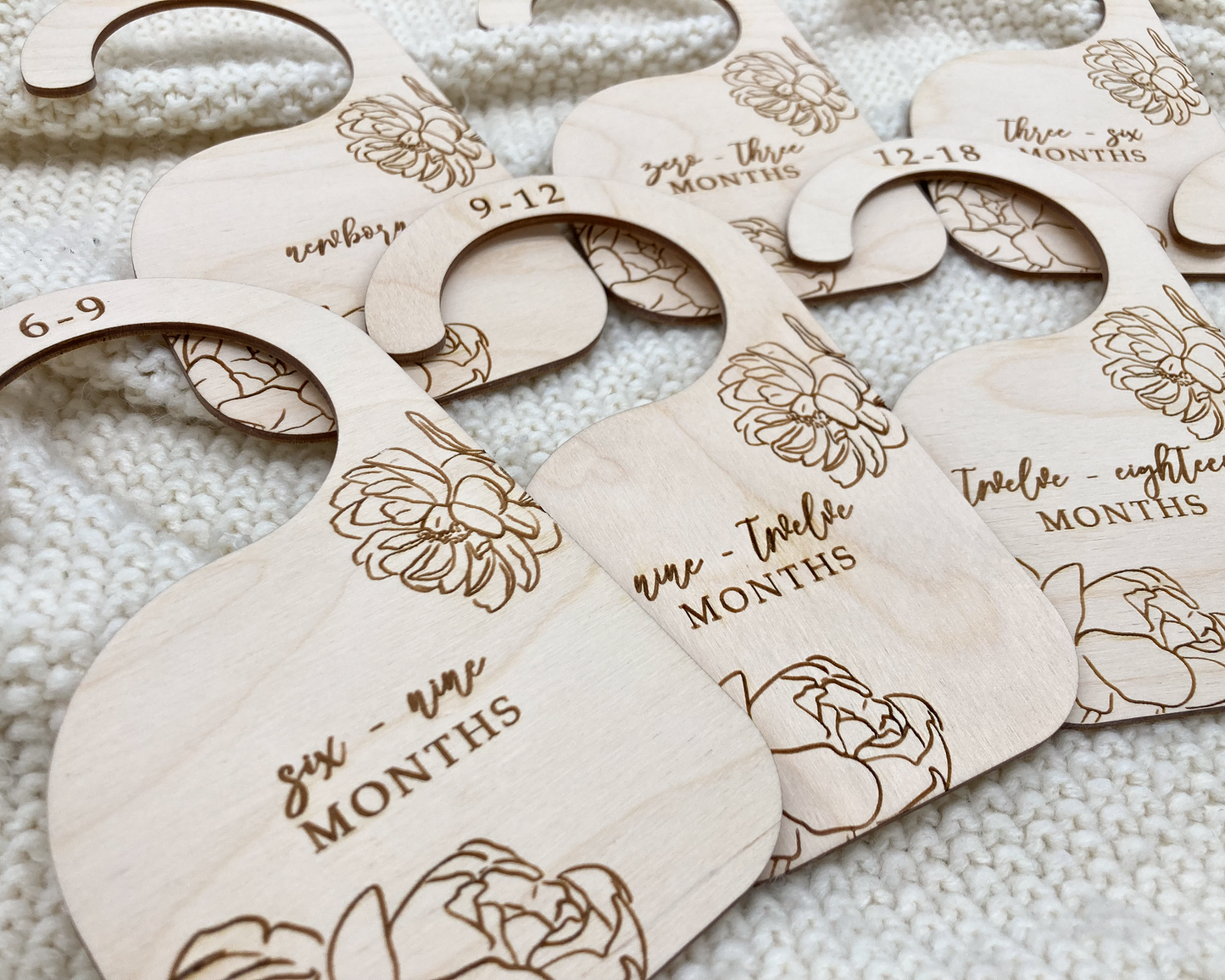 Peony Floral Baby Closet Dividers