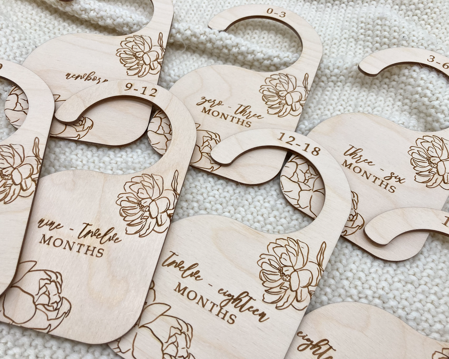 Peony Floral Baby Closet Dividers