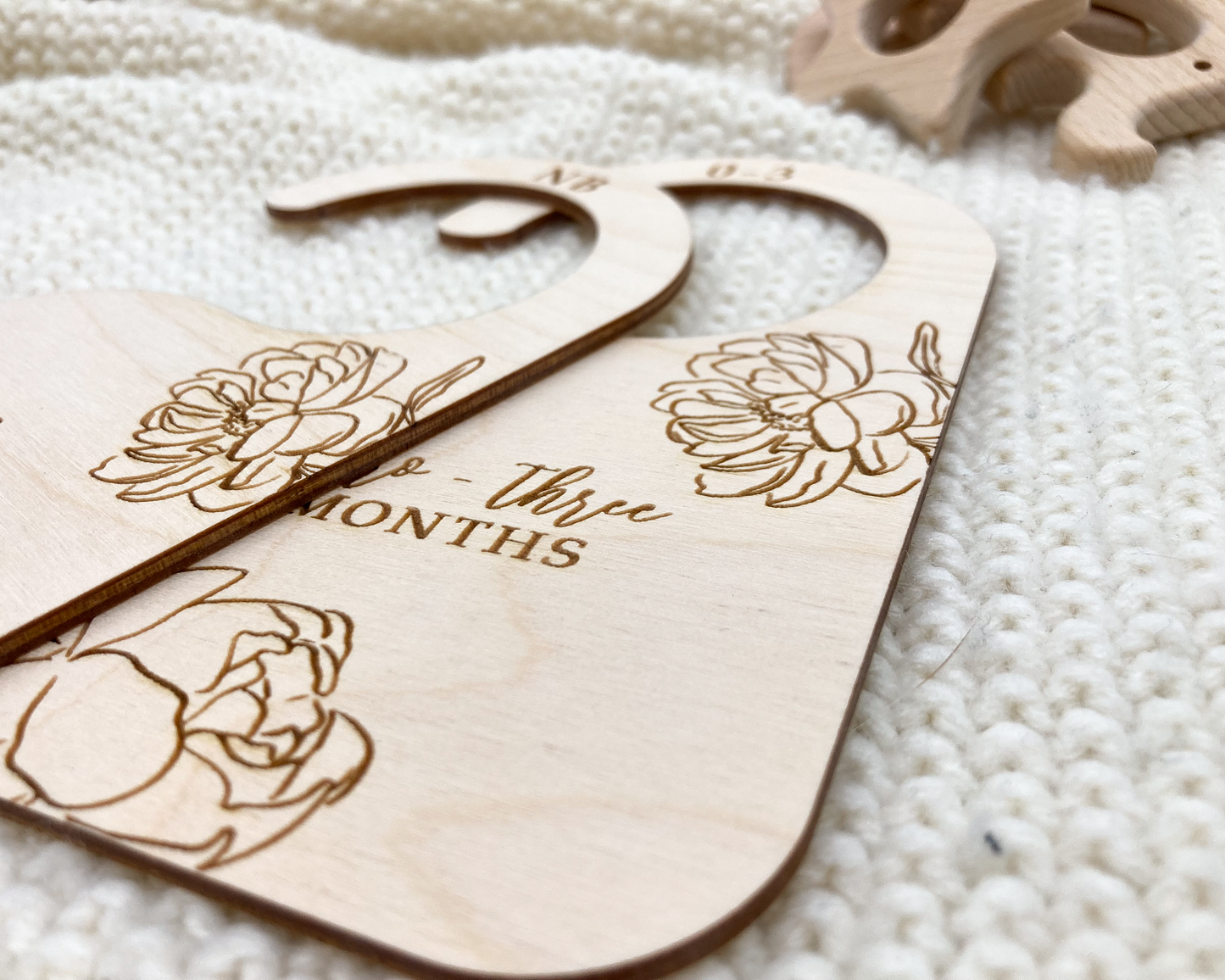 Peony Floral Baby Closet Dividers