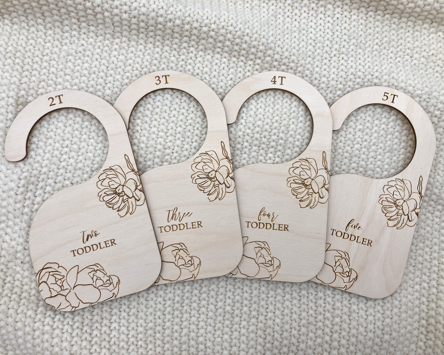 Peony Floral Baby Closet Dividers